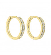 Gems One 14Kt Yellow Gold Diamond (1/6Ctw) Earring - FE2085-4YD