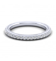 Gabriel & Co. 14k White Gold Victorian Anniversary Wedding Band - WB12785W44JJ