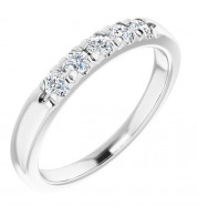 14K White 1/3 CTW Diamond French-Set Anniversary Band - 1238826012P