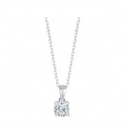 Gems One 14Kt White Gold Diamond (1/4Ctw) Pendant - PD10491-4WD