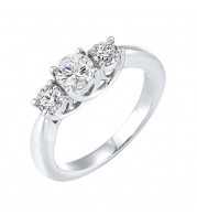 Gems One 14Kt White Gold Diamond (1 1/2Ctw) Ring - RG10785-4WF