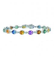Stanton Color 14k Gold Multi-Sapphire Bracelet