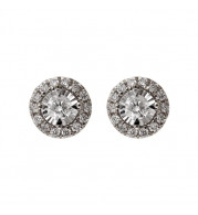 Gems One 14Kt White Gold Diamond (1/6Ctw) Earring - ER30358-4WD