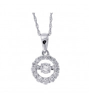 Gems One 14Kt White Gold Diamond (1/4Ctw) Pendant - PD33449-4WD