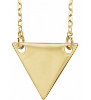 14K Yellow Geometric 18 Necklace - 86560106P