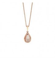 Kabana 14k Rose Gold Mother of Pearl Inlay Pendant