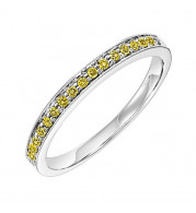 Gems One 14Kt White Yellow Gold Diamond(1/8Ctw) Ring - FR1314-4WYD