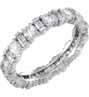 14K White 2 1/6 CTW Diamond Eternity Band - 653072601P