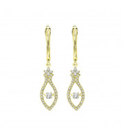 Gems One 14KT Yellow Gold & Diamond Rhythm Of Love Fashion Earrings  - 3/8 ctw - ROL2002-4YC