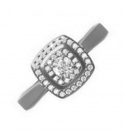 Gems One 14KT White Gold & Diamond Rhythm Of Love Fashion Ring  - 3/8 ctw - ROL1104-4WC