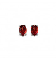 Gems One 14Kt White Gold Garnet (1/2 Ctw) Earring - EGO53-4W