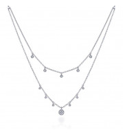 Gabriel & Co. 14k White Gold Lusso Diamond Necklace - NK6066W45JJ