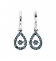Gems One 14KT White Gold & Diamond Rhythm Of Love Fashion Earrings  - 1/4 ctw - ROL1024-4WCBL