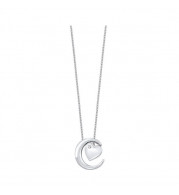 Gems One Silver Diamond (1/50 Ctw) Pendant - PD10613-SSW