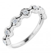 14K White 1/5 CTW Diamond Anniversary Band - 123588600P