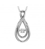 Gems One 14KT White Gold Stunning Neckwear Pendant - ROL1008SM-4W
