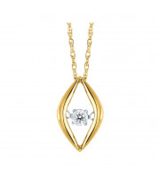 Gems One 10KT Yellow Gold & Diamond Rhythm Of Love Neckwear Pendant  - 1/10 ctw - ROL1228-1YC