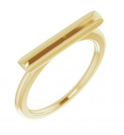 14K Yellow Bar Ring - 651823100P