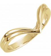 14K Yellow V-Shape Fashion Ring - 50016145857P