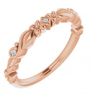 14K Rose .03 CTW Diamond Anniversary Band - 123692606P