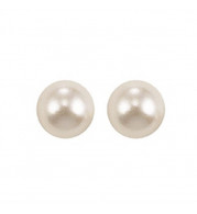 Gems One 14Kt White Gold Pearl (1 Ctw) Earring - PS8.00AA-4W
