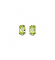 Gems One 14Kt White Gold Peridot (7/8 Ctw) Earring - EDO54-4W