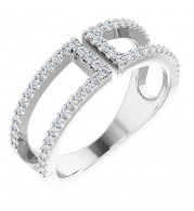 14K White 1/3 CTW Diamond Ring - 65215060001P