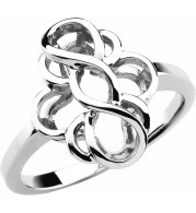 14K White Freeform Ring - 529114004P