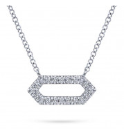 Gabriel & Co. 14k White Gold Lusso Diamond Necklace - NK5949W45JJ
