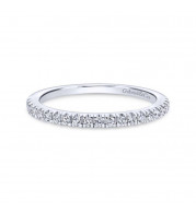 Gabriel & Co. 14k White Gold Contemporary Anniversary Wedding Band - WB12291R3W44JJ