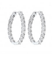 Gems One 14Kt White Gold Diamond (1/2Ctw) Earring - ER24315-4WC