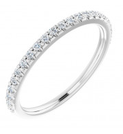 Platinum 1/5 CTW Diamond Band for 6x6 mm Cushion Ring - 12214560005P