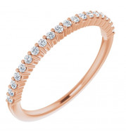 14K Rose 1/6 CTW Diamond Anniversary Band - 12287760013P