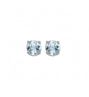 Gems One 14Kt White Gold Aquamarine (1 Ctw) Earring - EAR50-4W