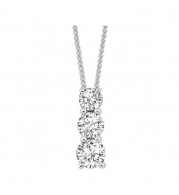 Gems One Silver Diamond (1/4Ctw) Pendant - PD10311-SSF
