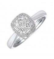 Gems One 14Kt White Gold Diamond (1/2Ctw) Ring - RG10566-4WC