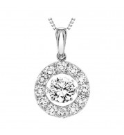 Gems One 14KT White Gold & Diamonds Stunning Neckwear Pendant - 1 ctw - ROL1148SM-4WD
