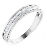 14K White 3/4 CTW Diamond Anniversary Band - 123940600P