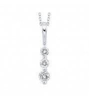 Gems One 14Kt White Gold Diamond (1/3Ctw) Pendant - PD10307-4WC