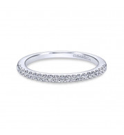Gabriel & Co. 14k White Gold Contemporary Diamond Wedding Band - WB5822W44JJ