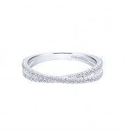 Gabriel & Co. 14k White Gold Diamond Stackable Ladies' Ring