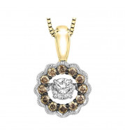 Gems One 14KT Yellow Gold & Diamond Rhythm Of Love Neckwear Pendant   - 3/8 ctw - ROL1081-4YD