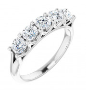 14K White 1 CTW Diamond Anniversary Band - 1233906000P