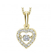 Gems One 10KT Yellow Gold & Diamond Rhythm Of Love Neckwear Pendant  - 1/5 ctw - ROL1021-1YC