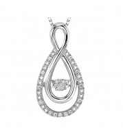 Gems One Silver Diamond (1/12 Ctw) Pendant - ROL1030-SSWD