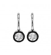 Gems One 14KT White Gold & Diamond Rhythm Of Love Fashion Earrings  - 3/4 ctw - ROL1014-4WCBLK