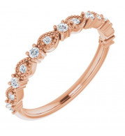 14K Rose 1/5 CTW Diamond Anniversary Band - 124183602P