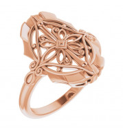14K Rose Vintage-Inspired Ring - 52056103P