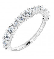 14K White 3/4 CTW Diamond Anniversary Band - 123371600P