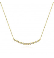 Gabriel & Co. 14k Yellow Gold Lusso Diamond Bar Necklace - NK5796Y45JJ
